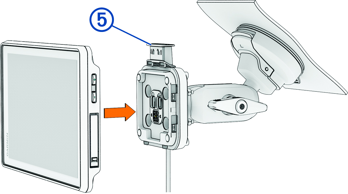 Navigator connecting to the mount with a callout
