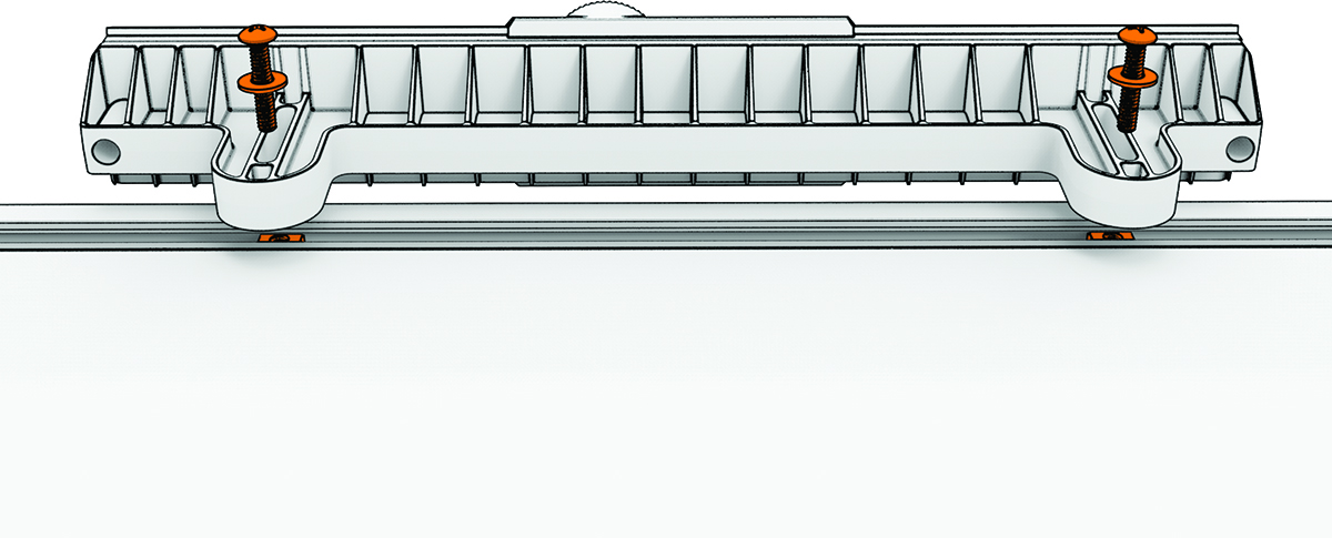 Top-mounting the rails