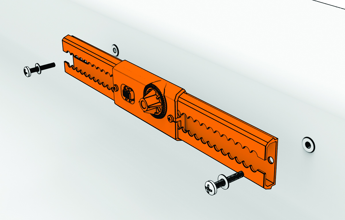 Side-mounting the rails