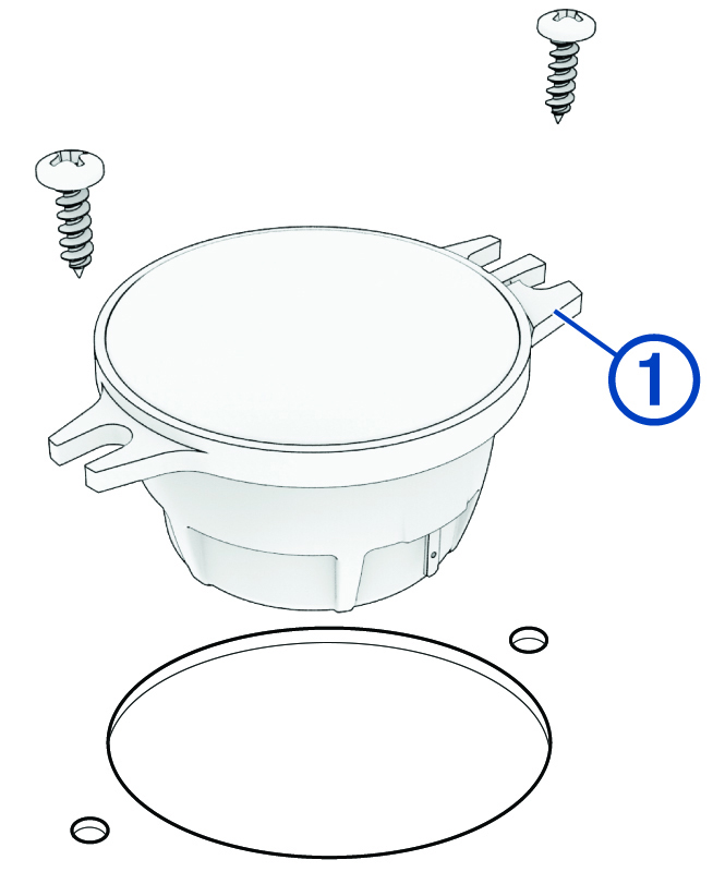 Exploded view of the CF-275smt device mounting option number 1 with a callout