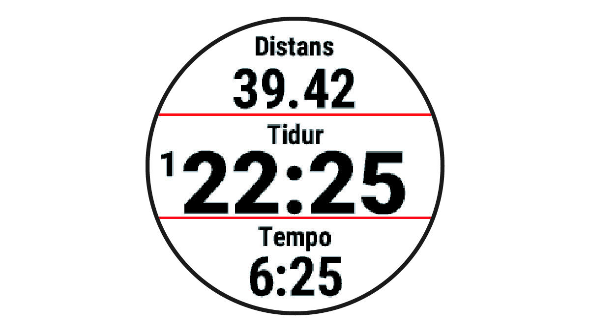 Aktivitetstimer med löpdata