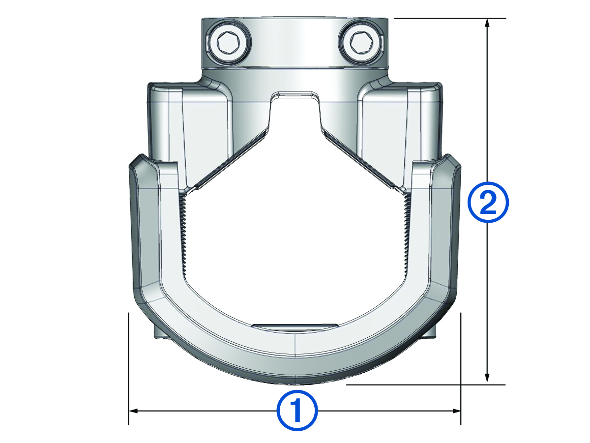 Bracket dimensions with callouts
