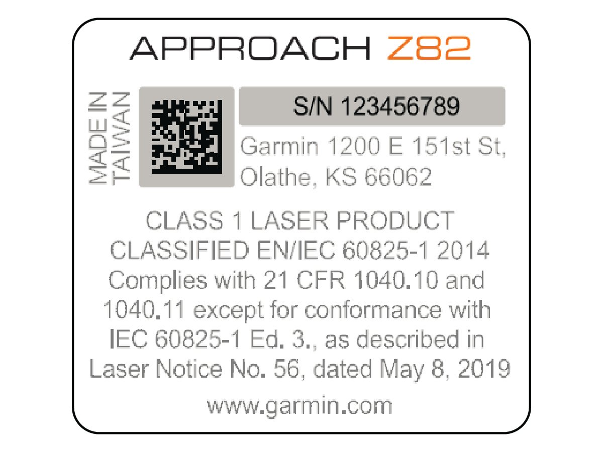 Étiquette de produit laser de classe 1