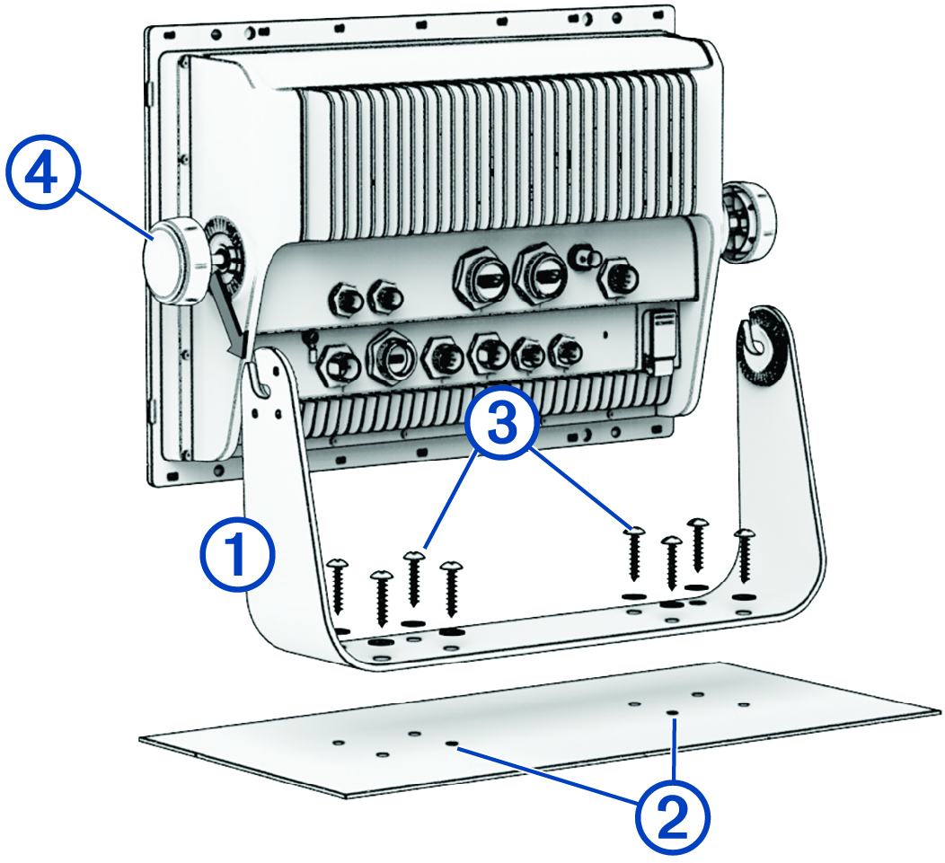 Device bail-mount installation with callouts