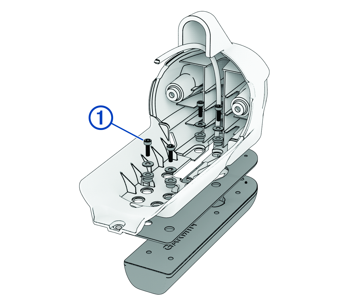 Transducer Installation Diagram with Callout