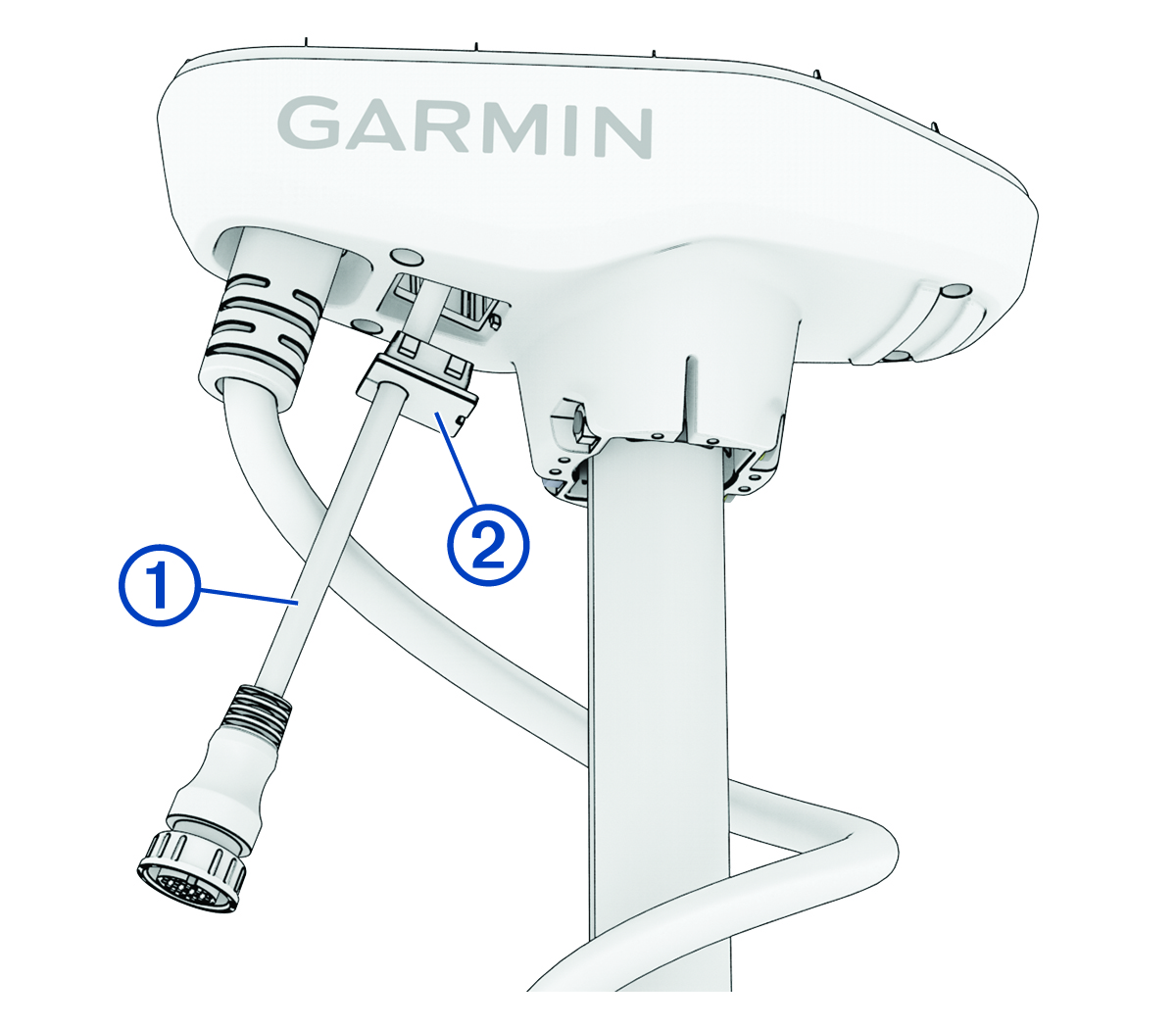 Cable Installation Diagram with Callouts