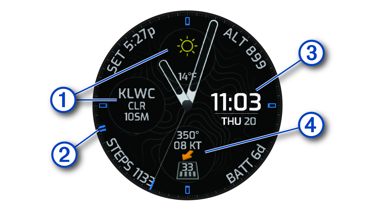 How to change the time outlet on a garmin watch