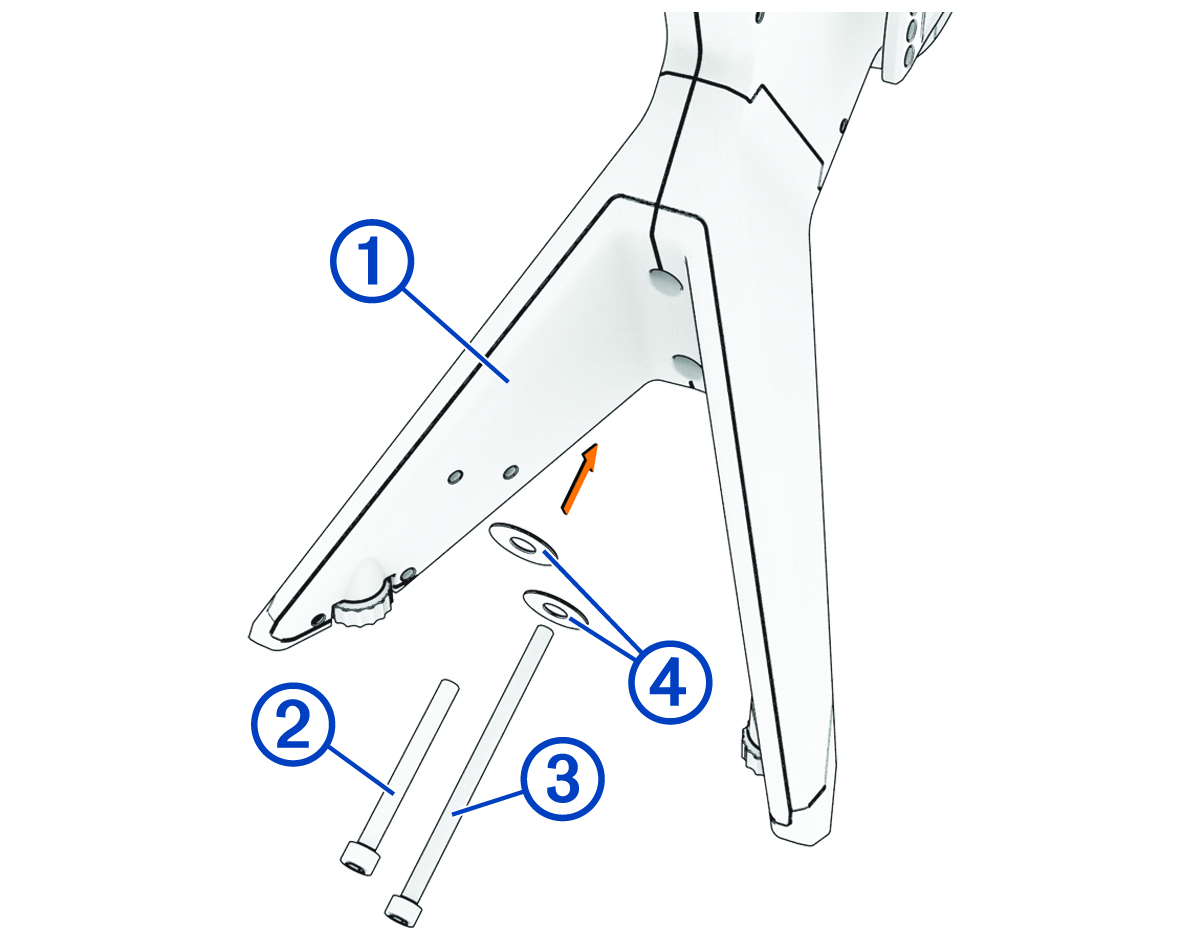 Pemasangan kaki hadapan dengan petak bual
