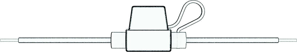 Wire with in-line fuse