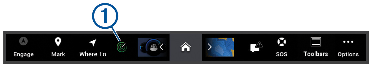 Overlay bar with callout