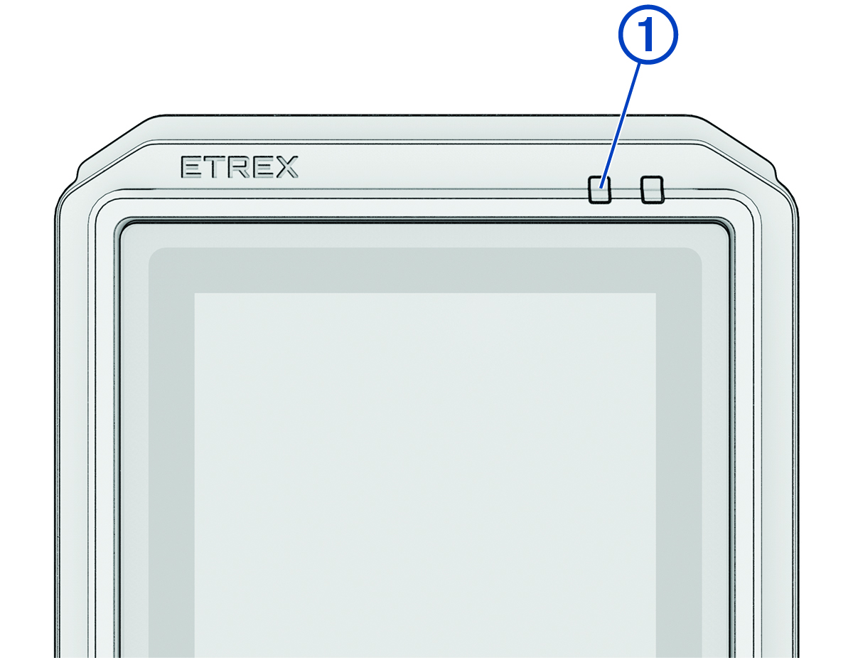 Close-up view of the LED with a callout
