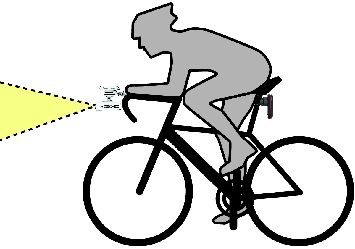 Device mounted on a bike