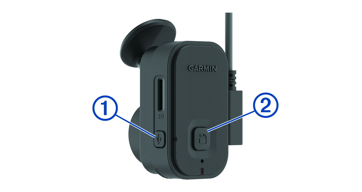 Garmin Dash Cam Mini 2 - Übersicht über das Gerät