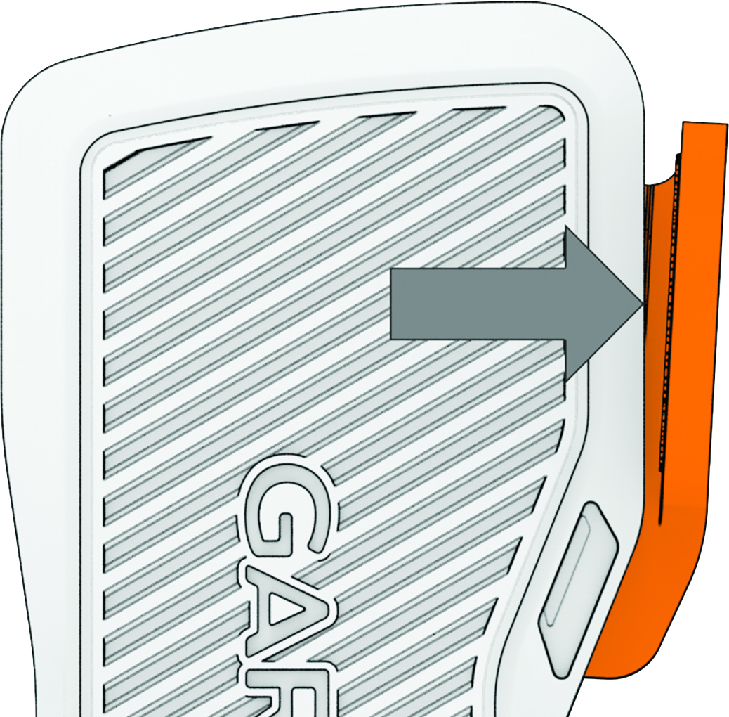 Pushing the pedal lever