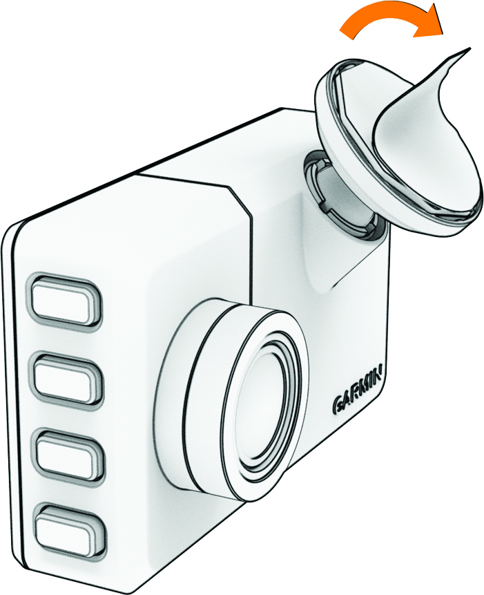 Protective film peeled away from the mount adhesive