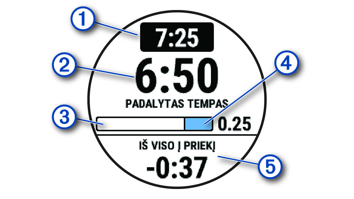 „PacePro“ duomenys su išnašomis