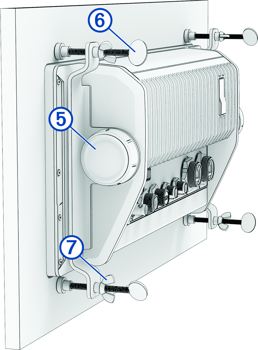 Device flush-mount installation with callouts