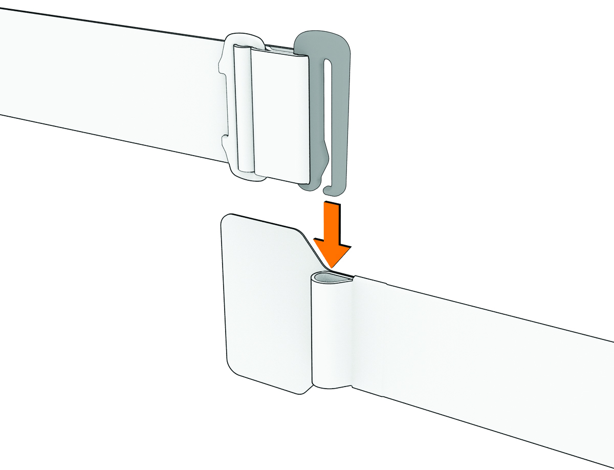 Device hook with an arrow