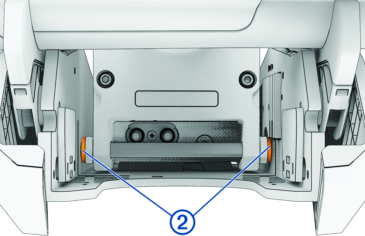Ponto de dobradiça com legenda