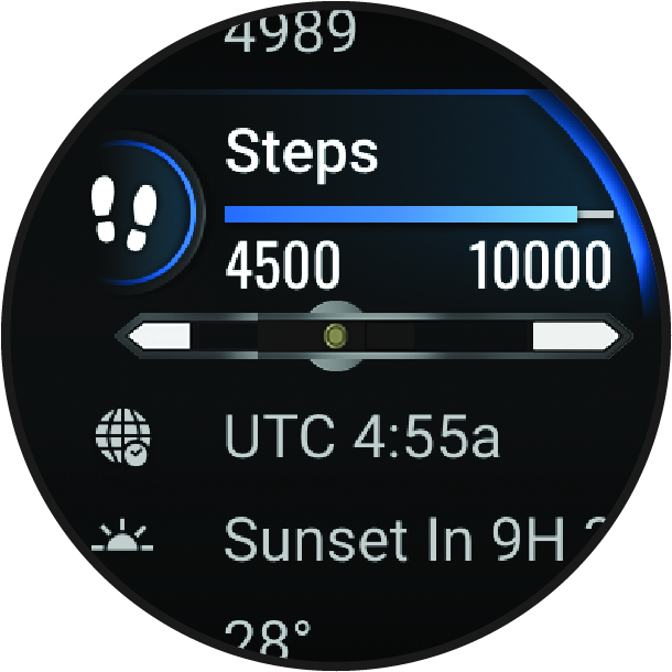 Screenshot of the glance loop