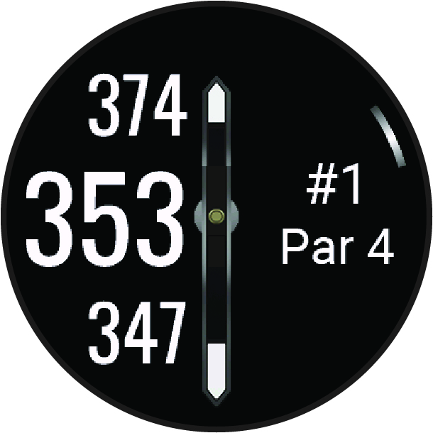 Screenshot of the golf big numbers mode