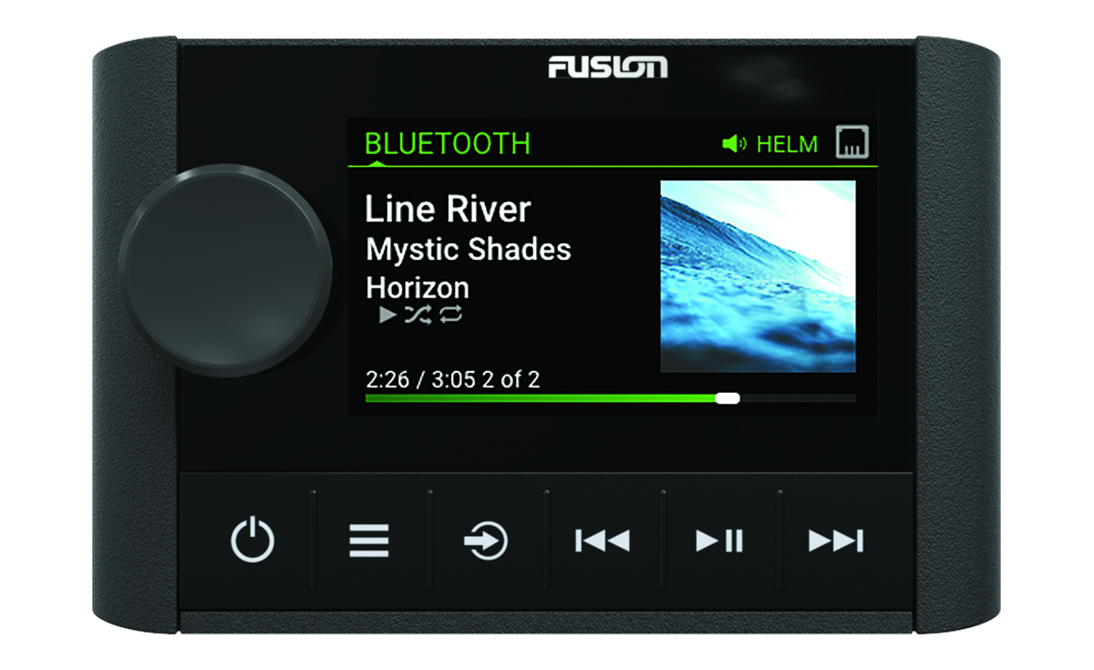 Front view of the device