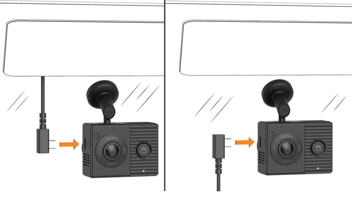 Garmin Dash Cam Tandem - Connecting the Device to Vehicle Power