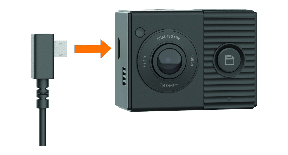 Garmin Dash Cam Tandem - Connecting the Camera to Your Computer