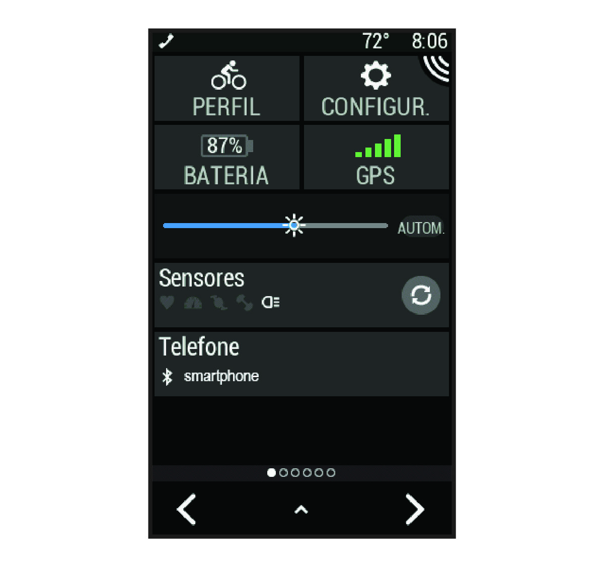 Dados de configurações do Edge