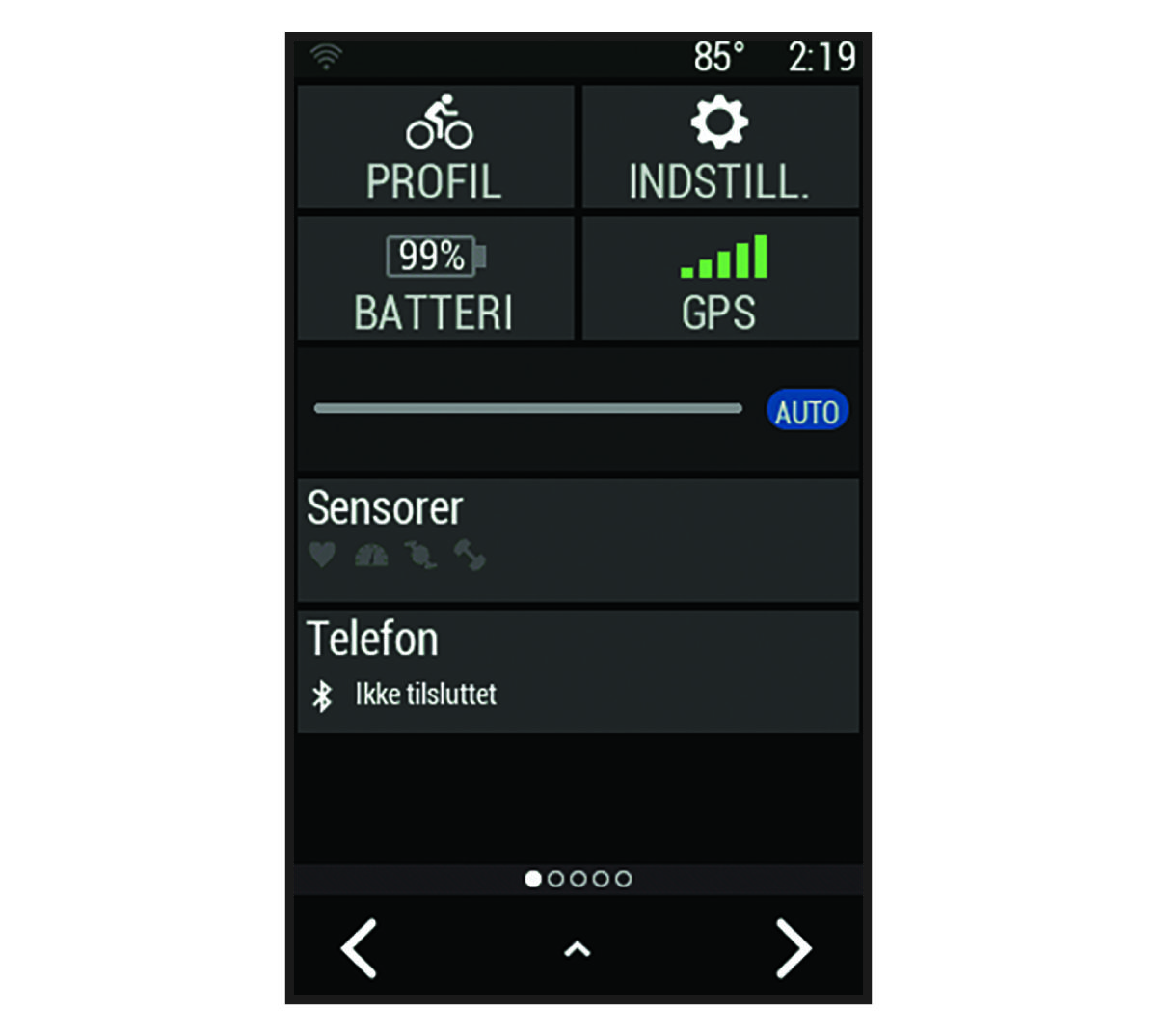 Data om enhedsstatus