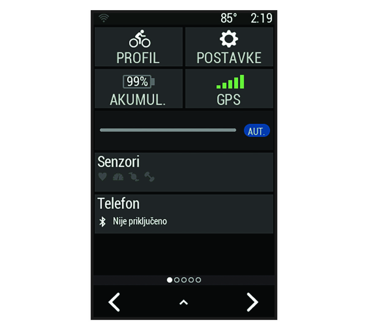 Podaci o statusu uređaja