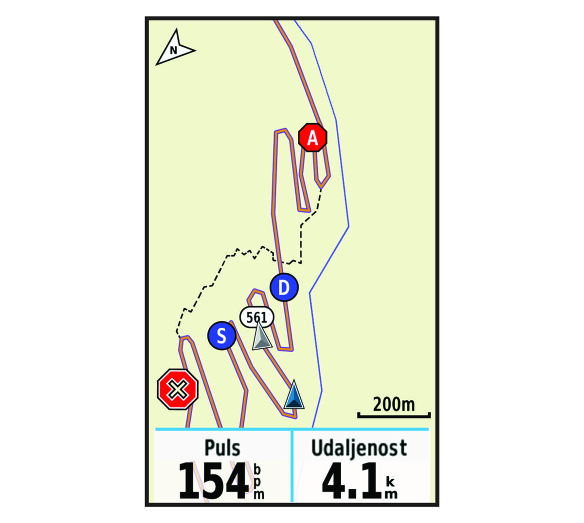 Karta s GroupTrack podacima