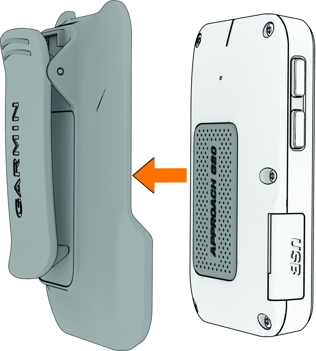 Device mounting onto clip