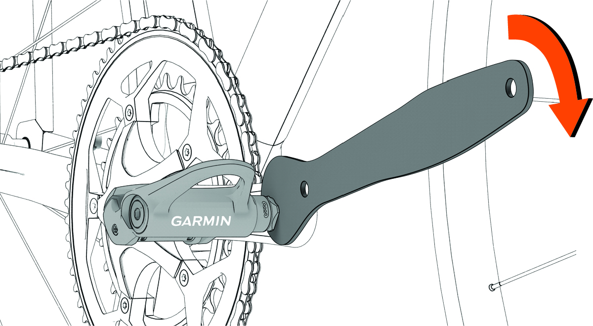 Pedale am Fahrrad und ein Schraubenschlüssel