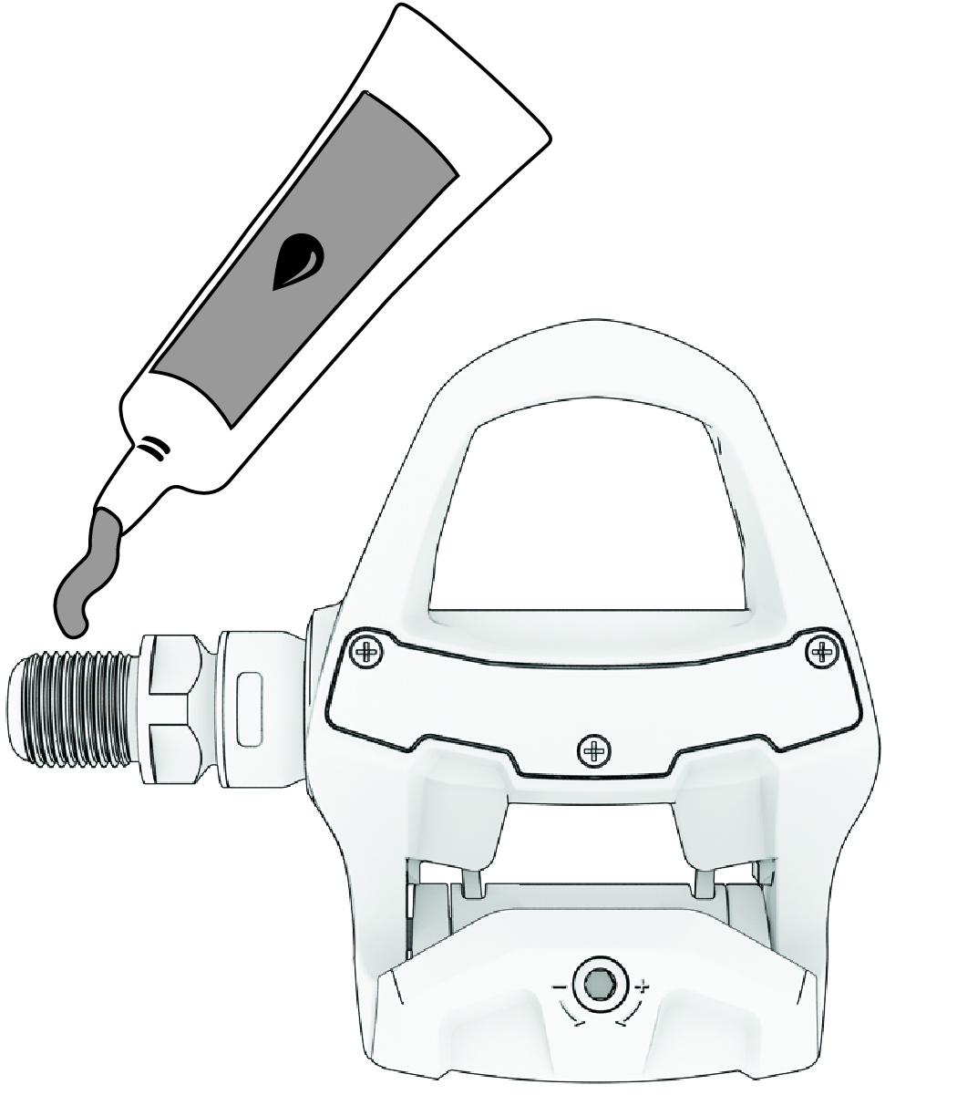 Eine Tube Schmiermittel und das Gerät