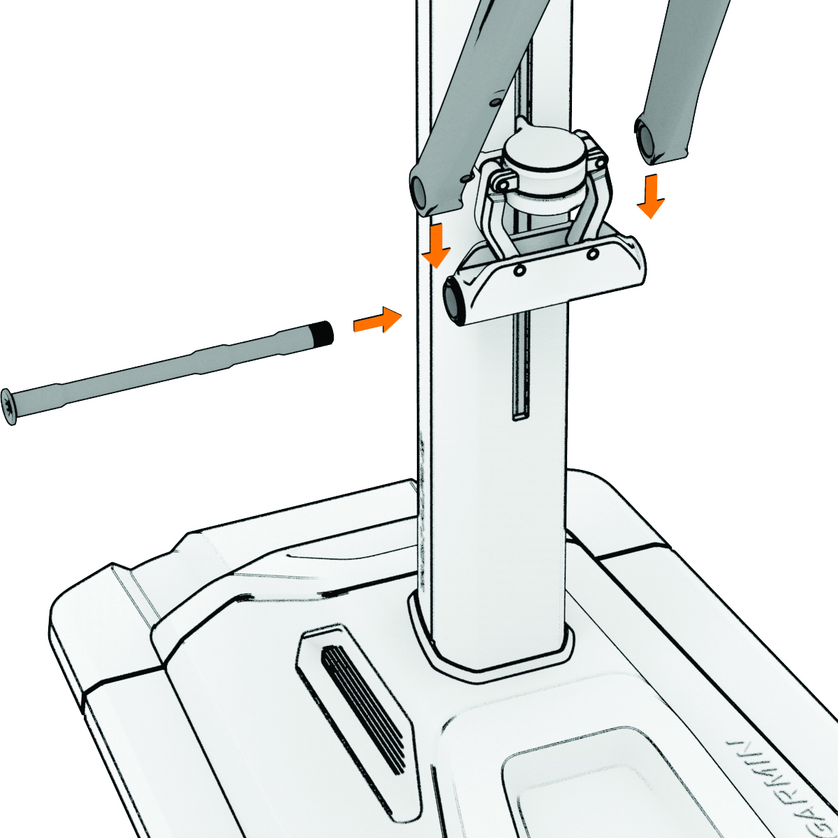 Alpine avec axe et fourche de vélo