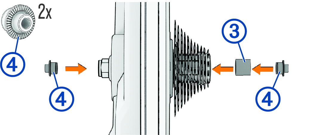 Home trainer avec embouts et repères