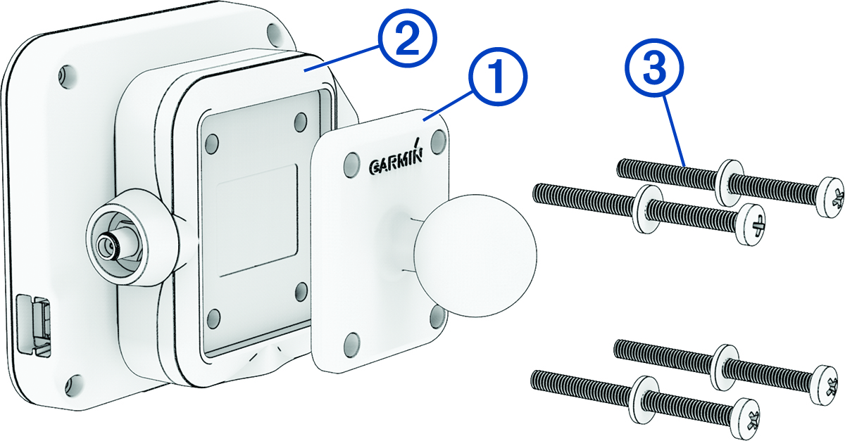 Ball mount installation with callouts