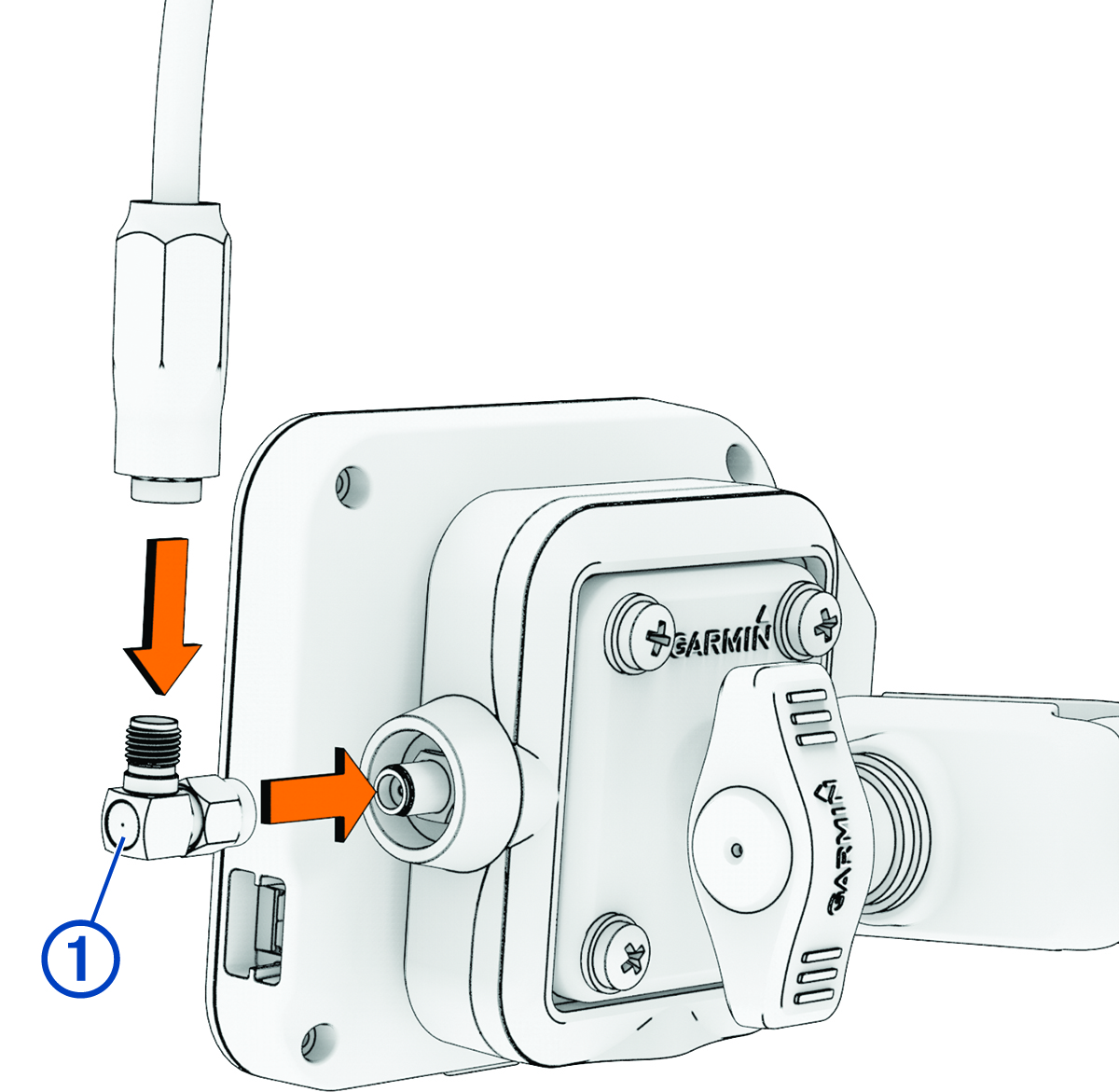 Antenna installation with a callout