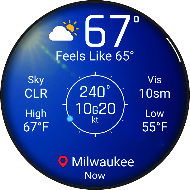 لقطة شاشة لبيانات أحوال الطقس