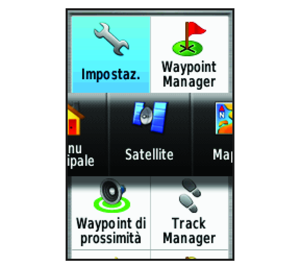 Menu sequenza di pagine