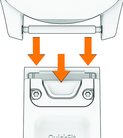 Közelkép az óraszíj csatlakozásáról