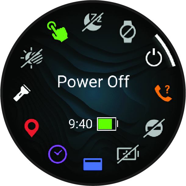 A vezérlőmenü képernyőképe