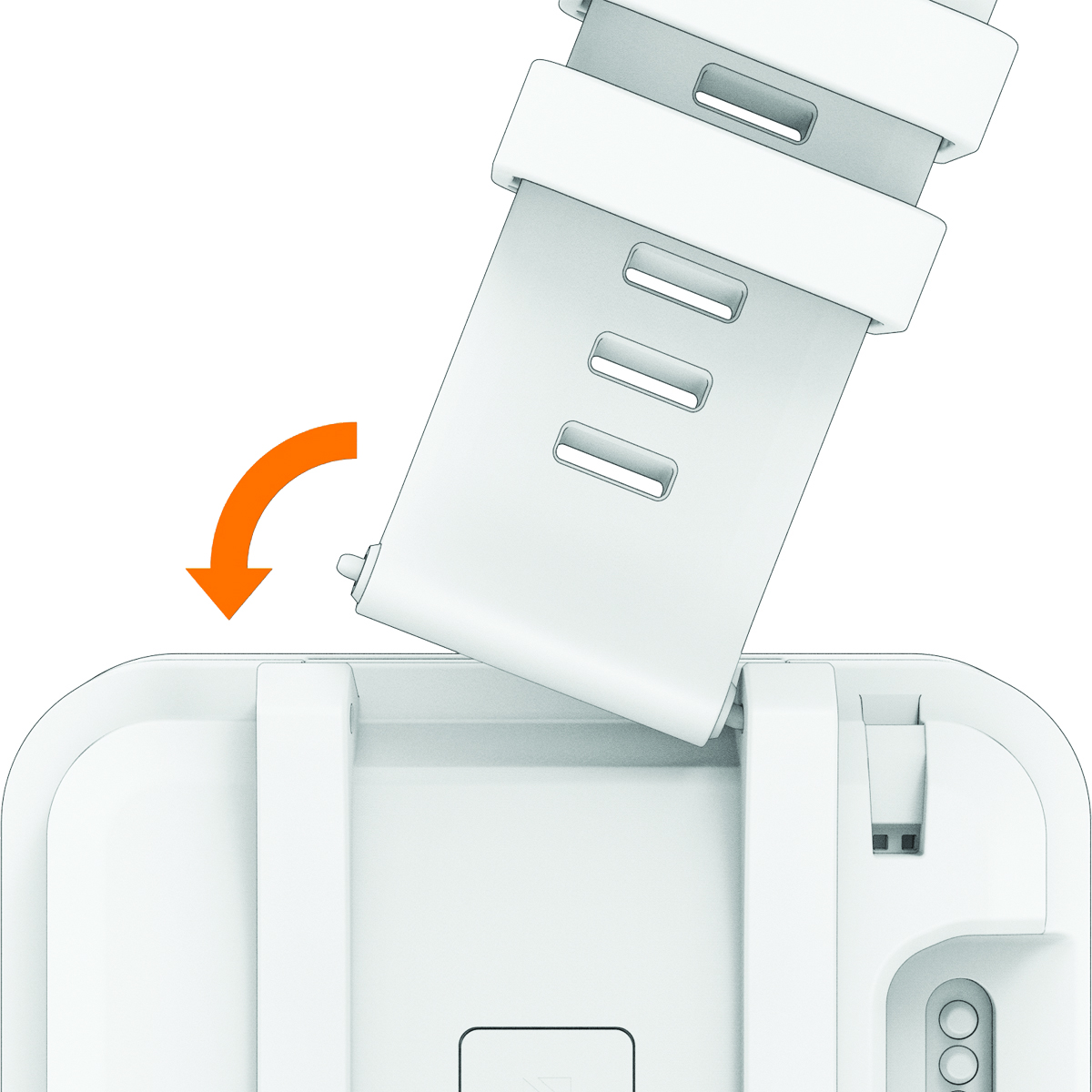 תצוגת תקריב של התקנת הרצועה