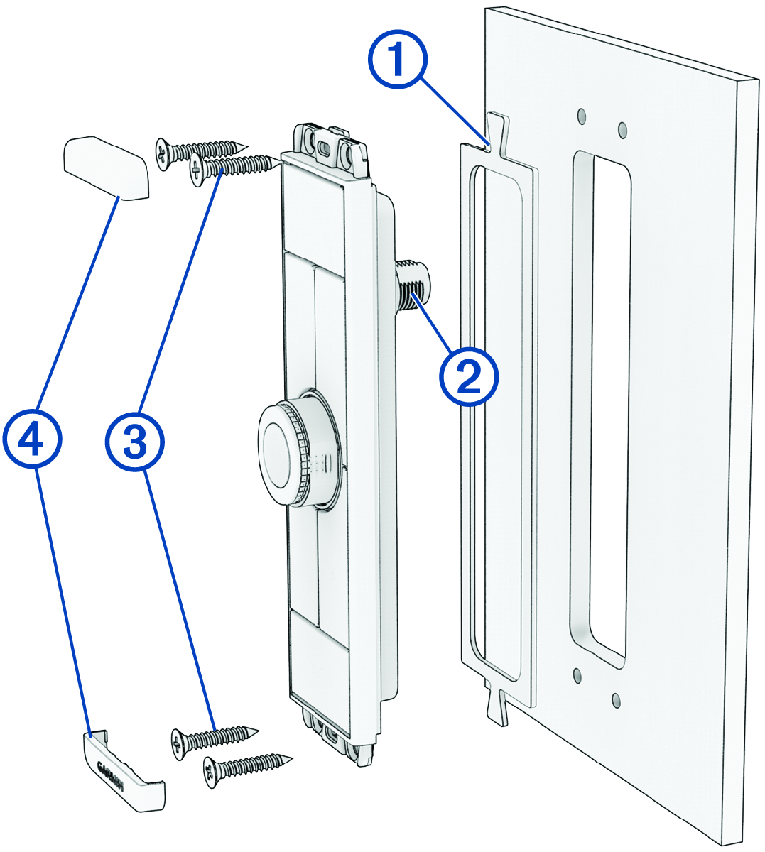 Mounting diagram with callouts