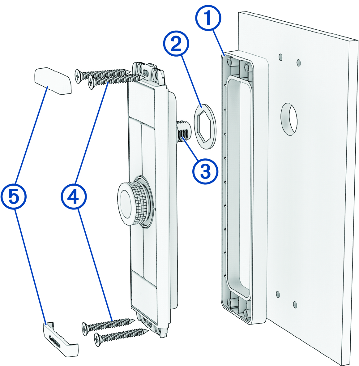 Mounting diagram with callouts