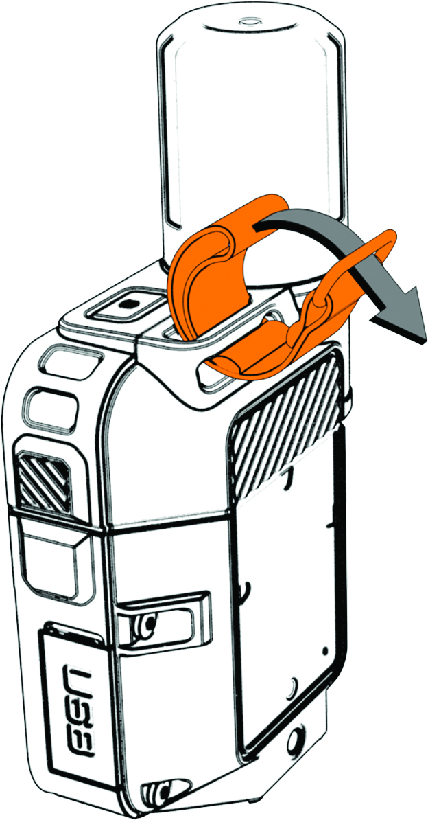 Diagramm der Karabinerschlaufe