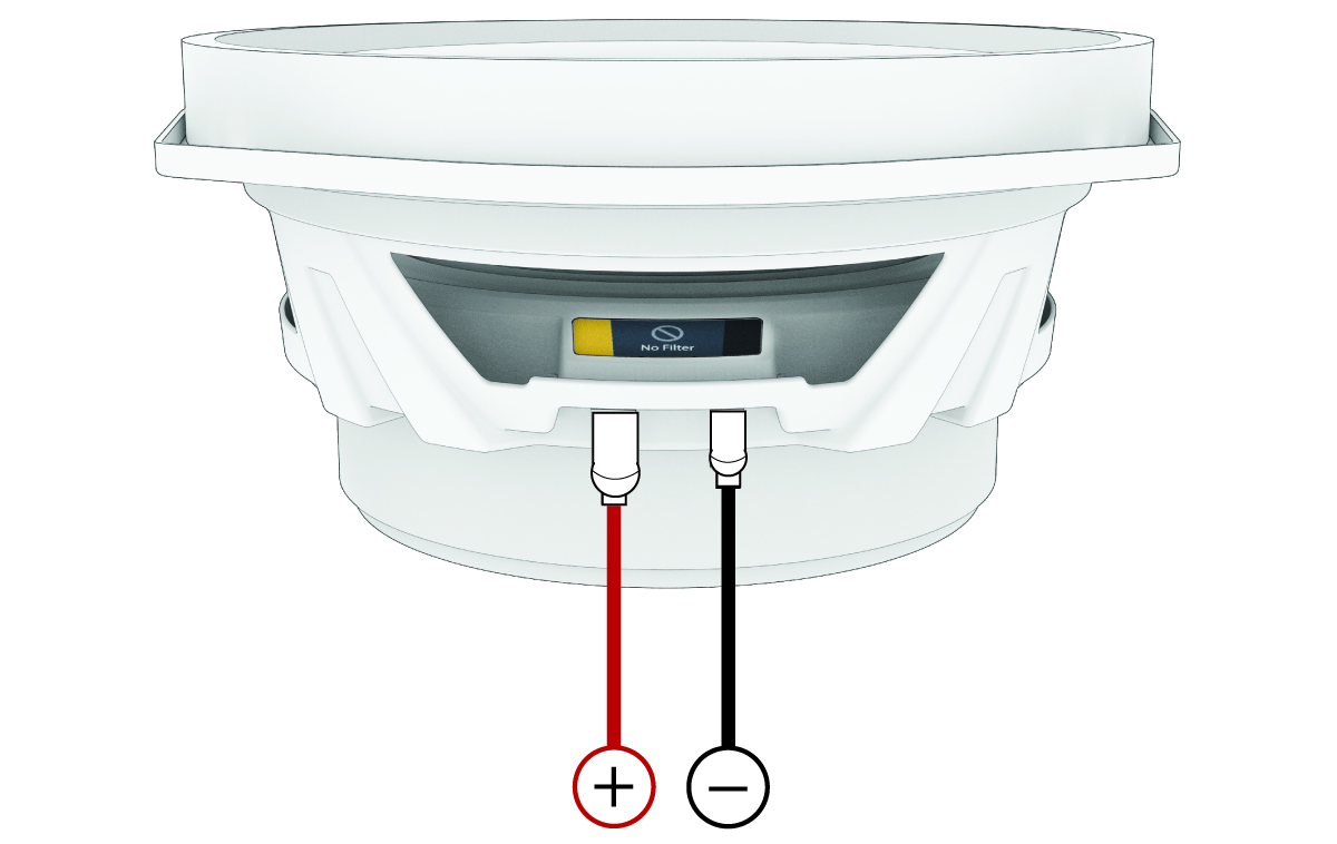 Side view of the CF-690w device with no filter terminals wiring