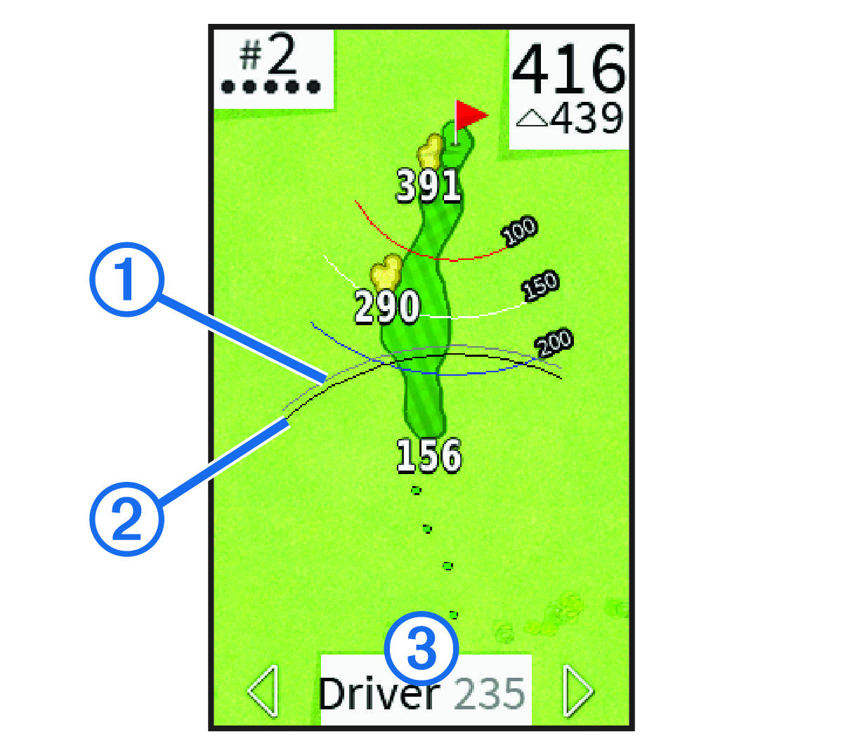 Obrazovka informací o holi s popisky
