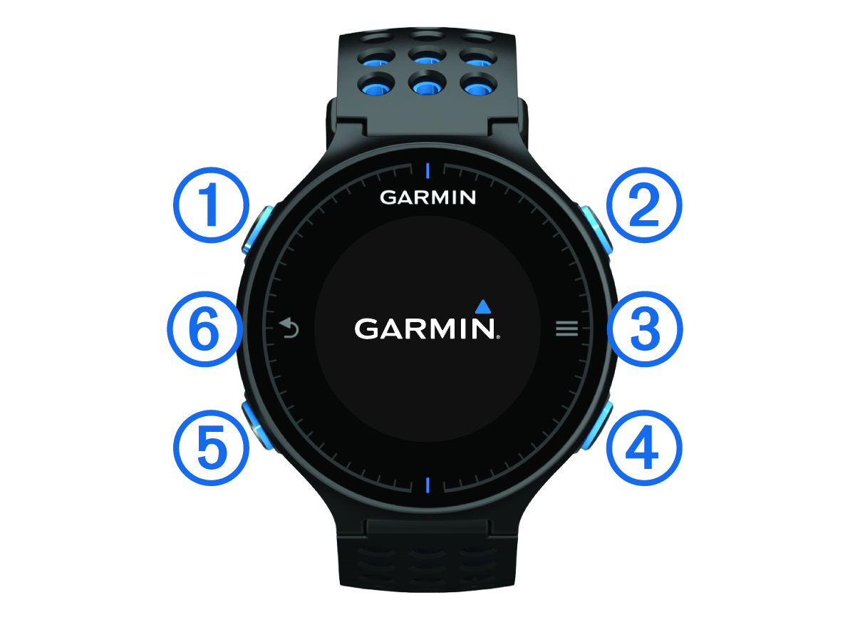 Front view of the device with callouts